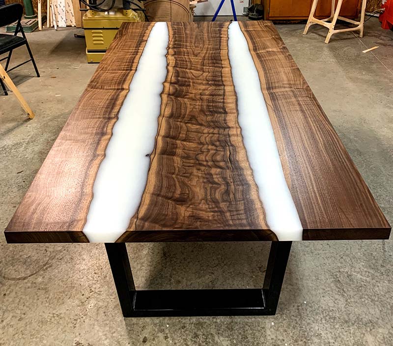 Cottonwood Epoxy Conference Table - Barn Born Furniture