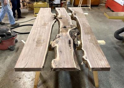 Black Walnut Slabs For Custom Built Tahoe Table