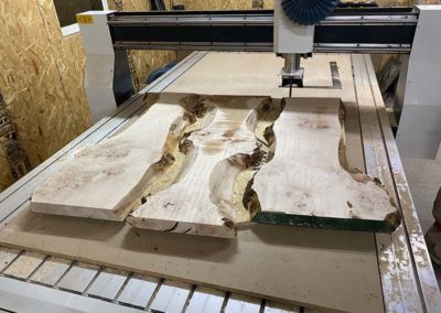 Curly Maple Wood Slabs For The Vineyard Double River Table
