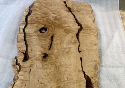 Polished Curly Maple Solid Wood Slab