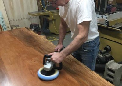 Sanding Solid Sycamore Conference Room Tabletop