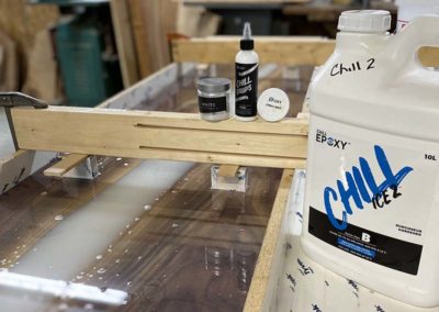White Chill Epoxy Products Used For Custom Countertop